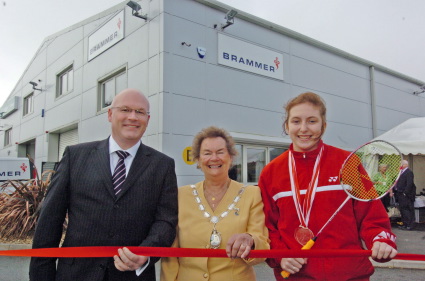 LOCAL MAYOR AND BADMINTON STAR JOIN BRAMMER MANAGING DIRECTOR TO OPEN NEW PEMBROKE BRANCH 